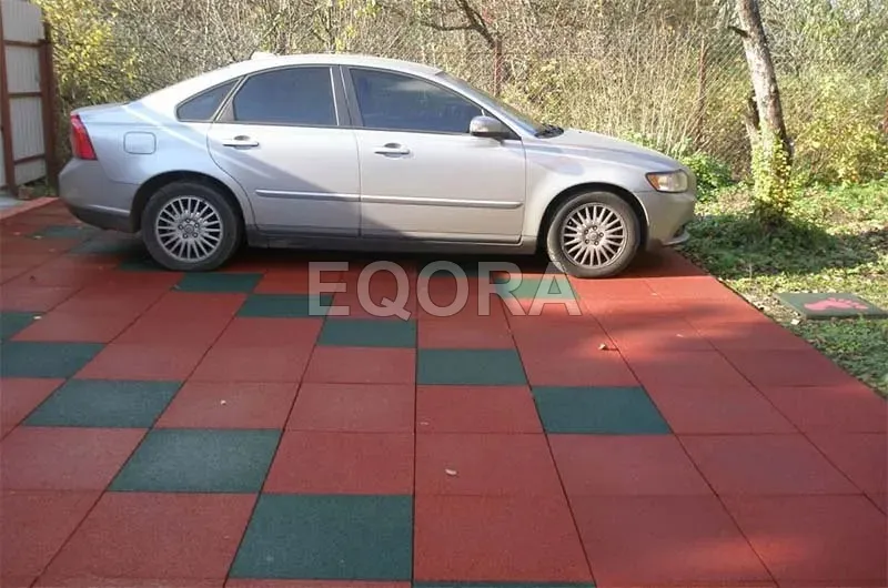 Резиновая плитка из крошки для гаража в Раменском