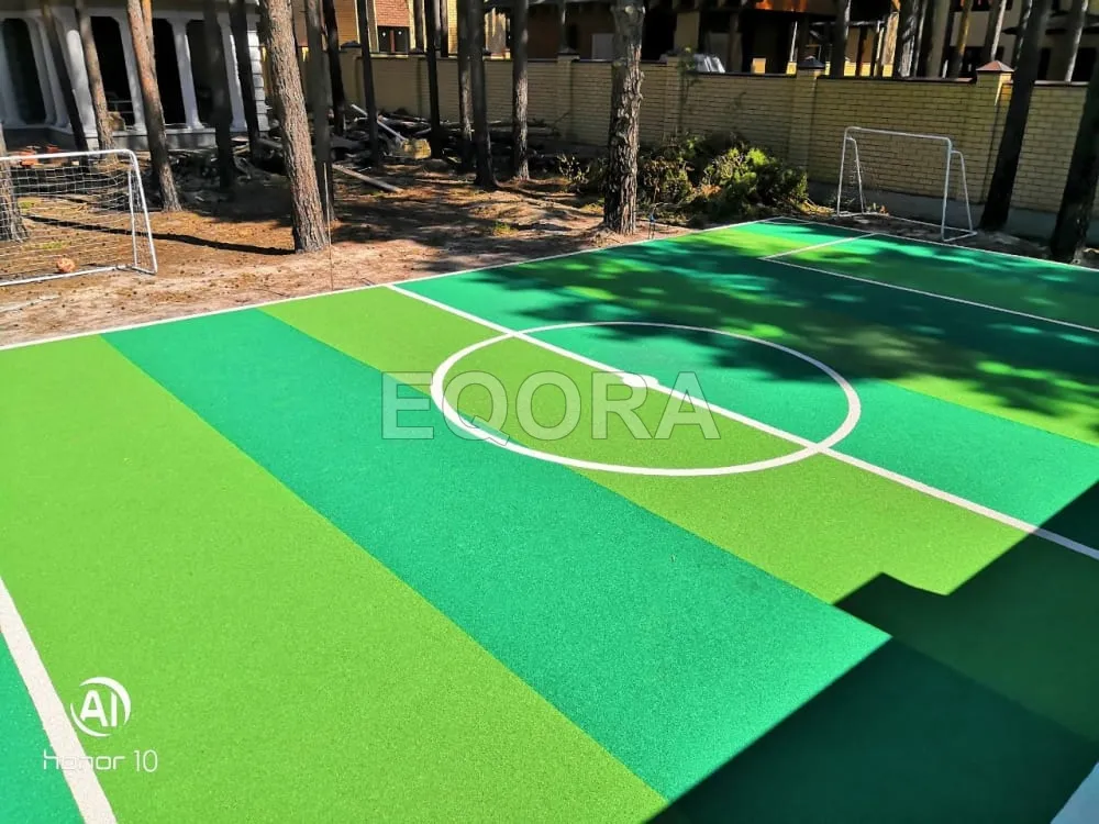 Резиновое покрытие для футбольного поля из крошки в Раменском