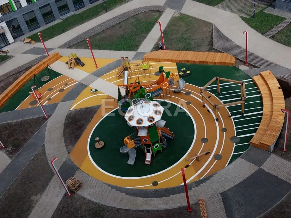 Резиновое покрытие для площадок в Раменском