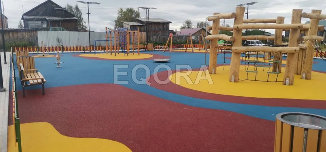 Варианты покрытия для детских площадок на улице в Раменском