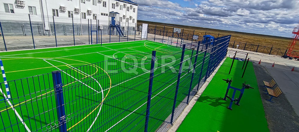 устройство бесшовного покрытия из каучуковой EPDM крошки фото3